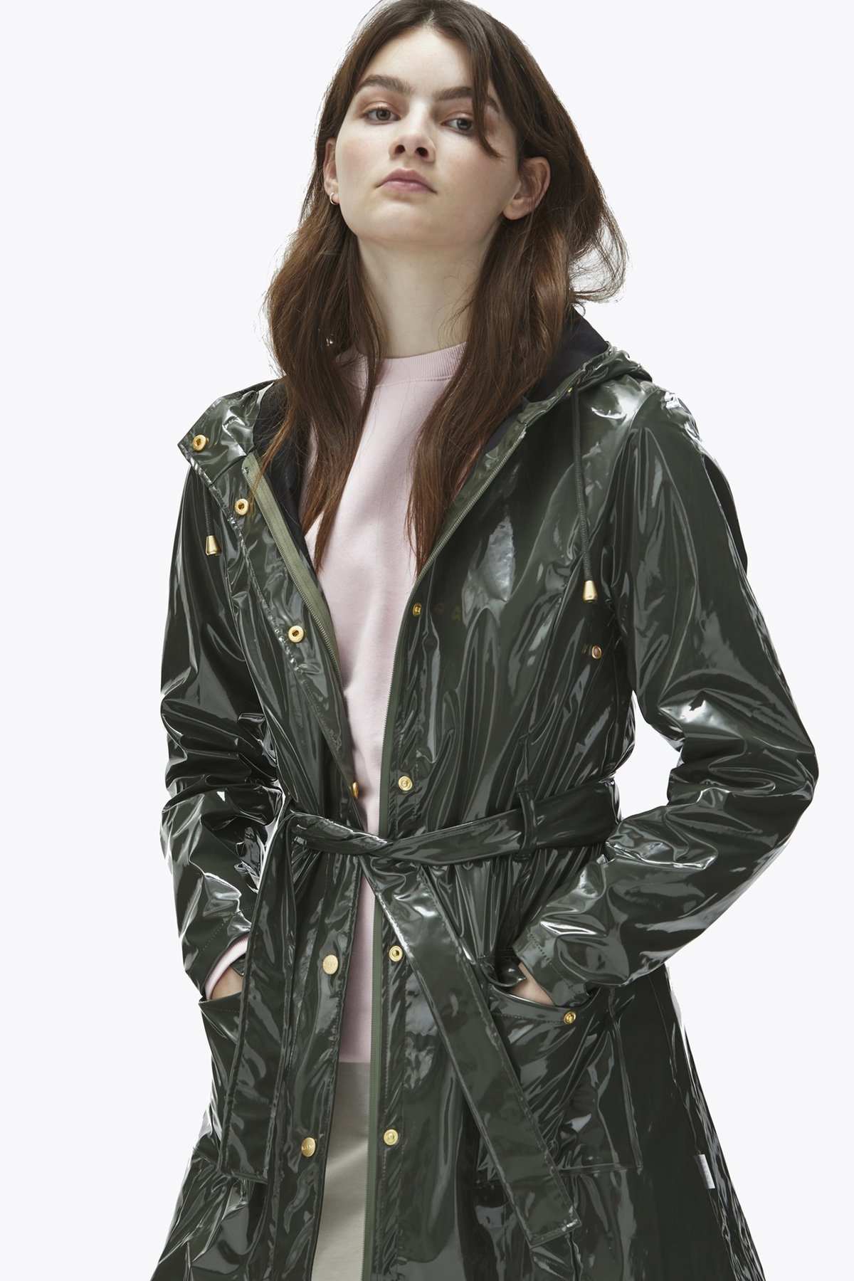 glossy curve jacket