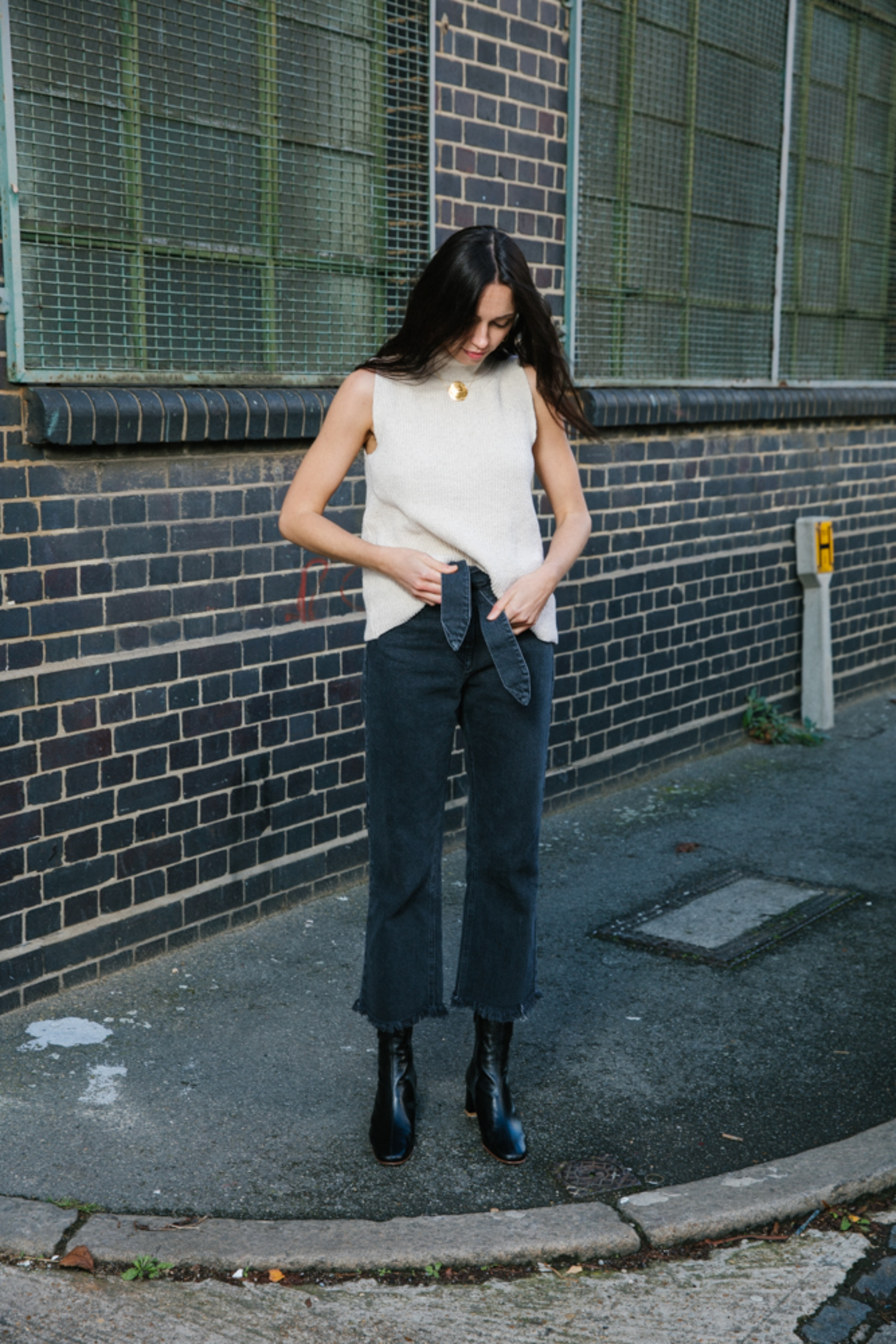 nanushka pyramid jeans