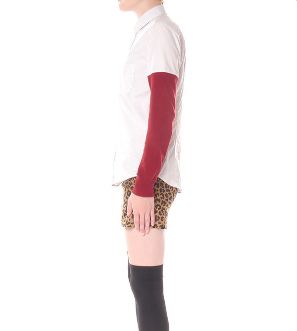 Each X Other Contrast Sleeve Shirt Each X Other Contrast Sleeve Shirt