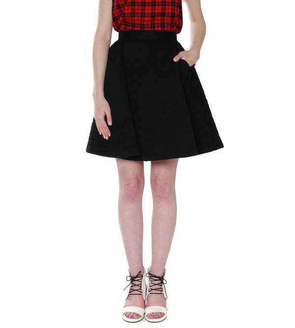 G.V.G.V. Heart Quilted Flare Skirt G.V.G.V. Heart Quilted Flare Skirt
