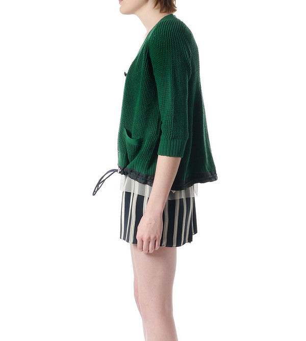 Sacai Luck Green Knit Cardigan Sacai Luck Green Knit Cardigan