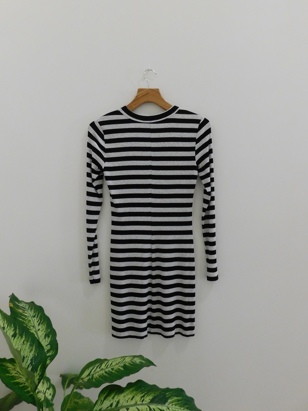 Red 23 Long Sleeve Stripe Dress Red 23 Long Sleeve Stripe Dress