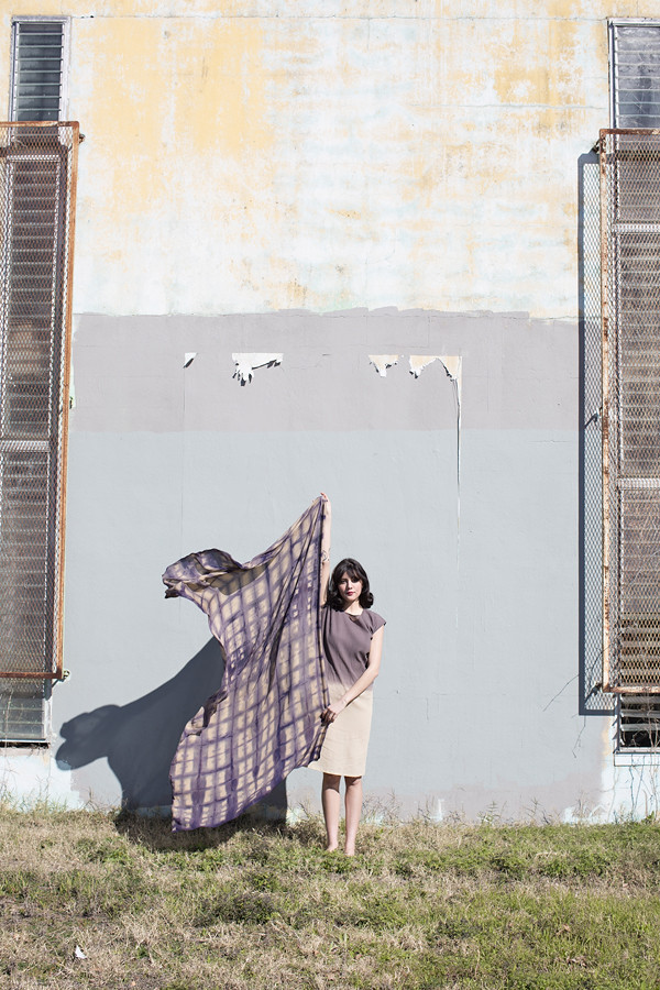 Miranda Bennett Cities & Villages Washed Silk Shibori Wrap Miranda Bennett Cities & Villages Washed Silk Shibori Wrap