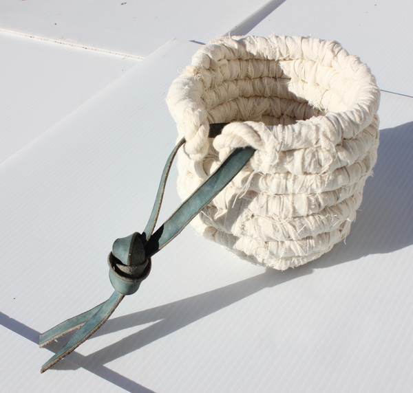 Large Hand Woven Coil Basket Large Hand Woven Coil Basket