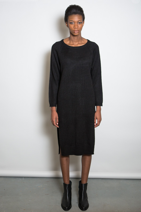 Achro Side Slit Sweater Dress Achro Side Slit Sweater Dress
