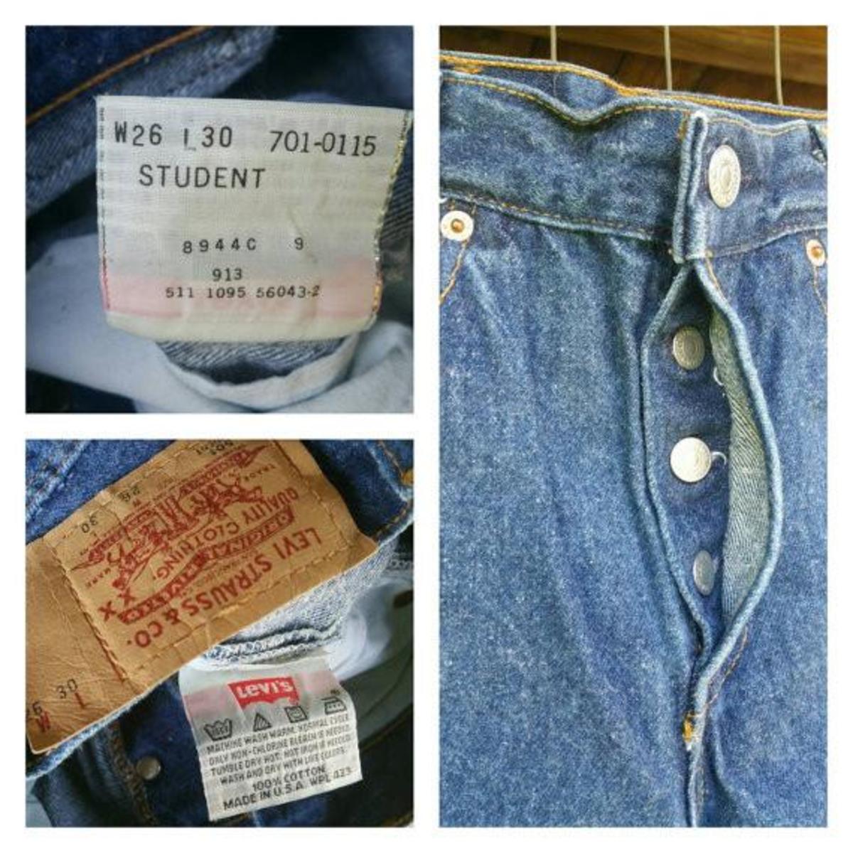 vintage button fly levis