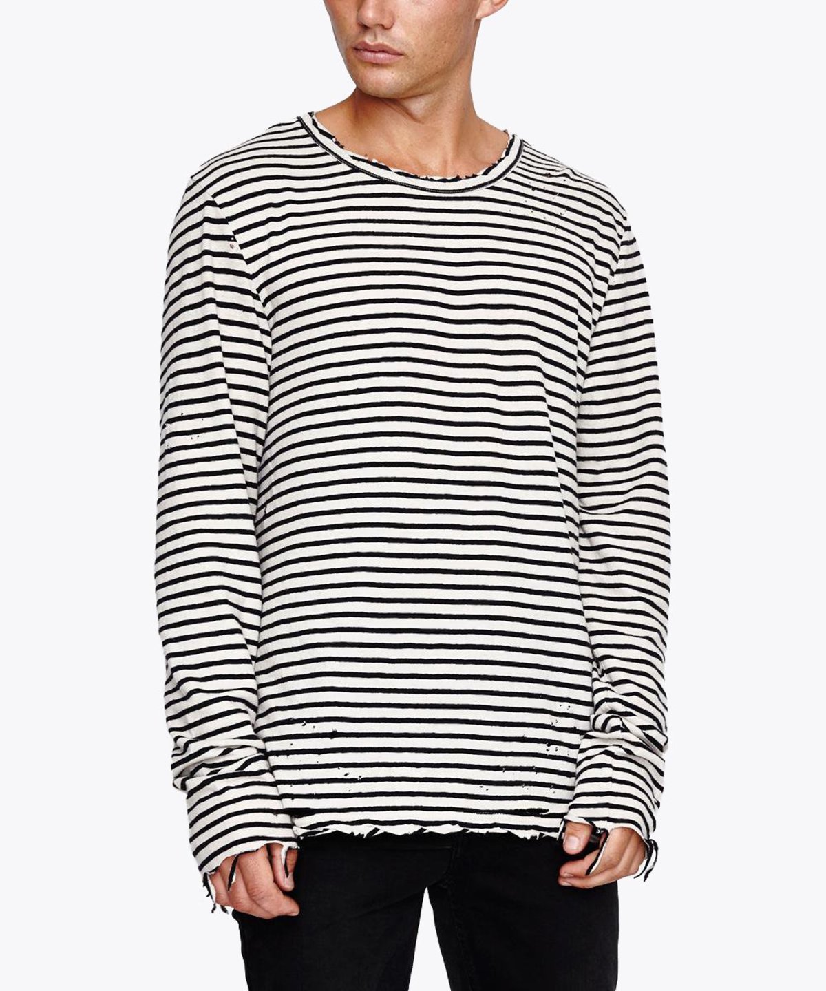 Ksubi Sinister Long Sleeve Tee - B\u0026W 