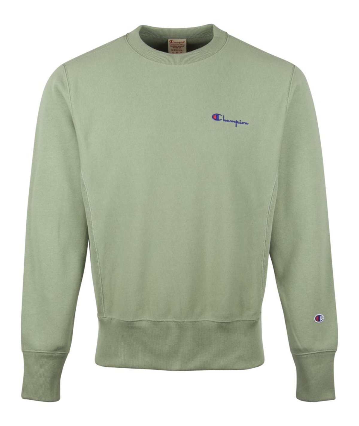 mint green champion crewneck