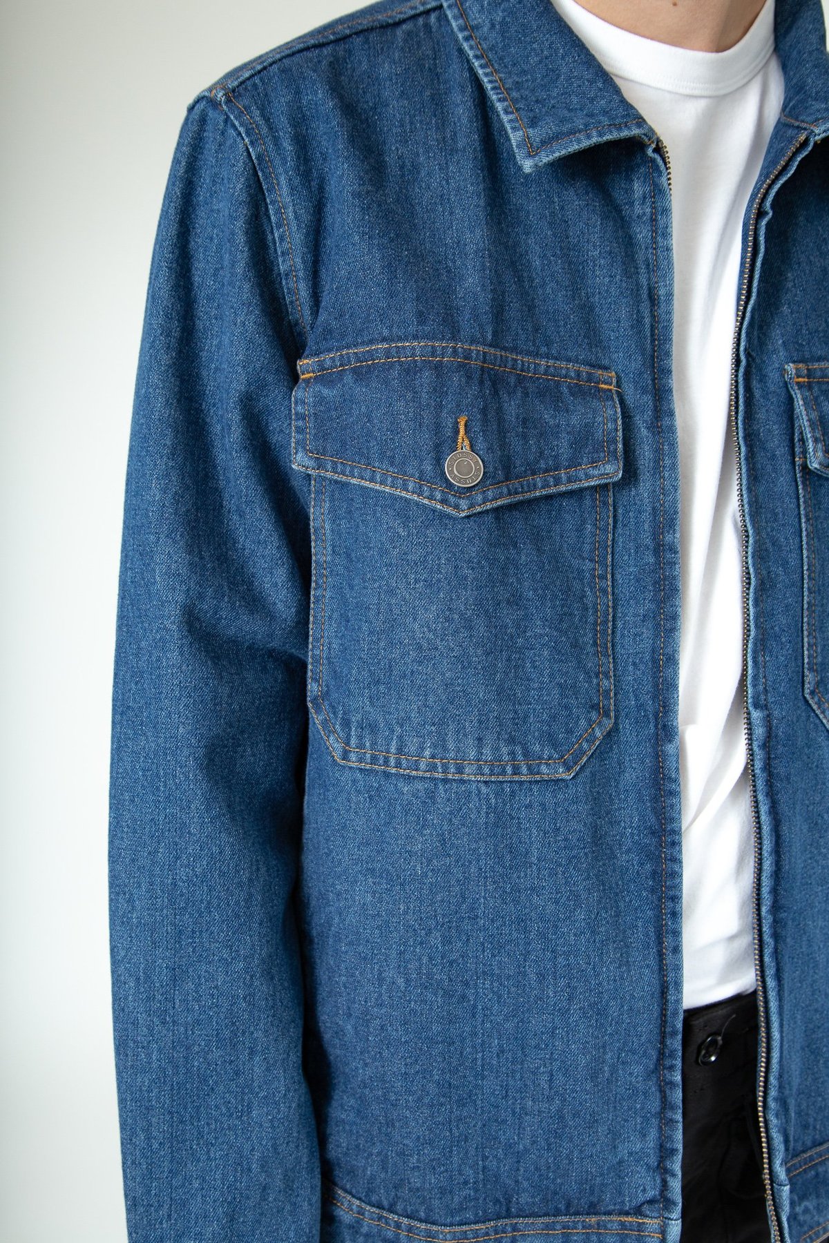 Stussy Denim Garage Jacket - Indigo 