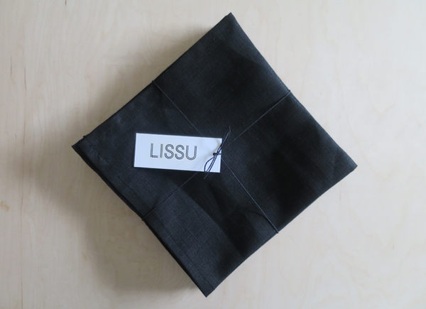 Lissu Linen Napkin Set - Black Lissu Linen Napkin Set - Black