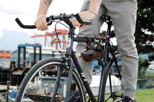 Union Wood Co. Leather Bike Growler Carrier Union Wood Co. Leather Bike Growler Carrier