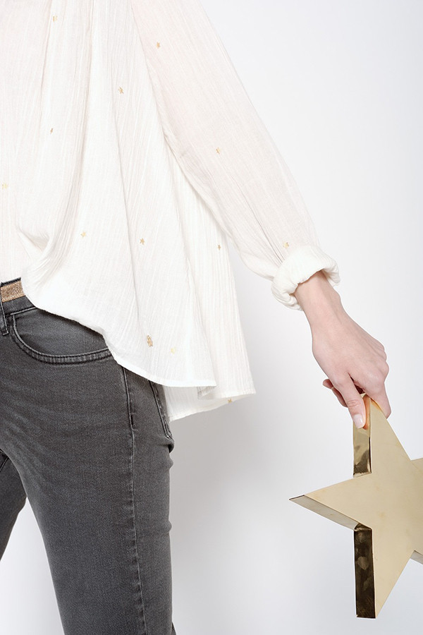 DES PETITS HAUTS FELIX ECRU SHIRT DES PETITS HAUTS FELIX ECRU SHIRT