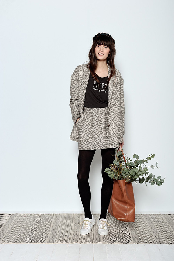 DES PETITS HAUTS GLADON JACQUARD MINI JACKET DES PETITS HAUTS GLADON JACQUARD MINI JACKET