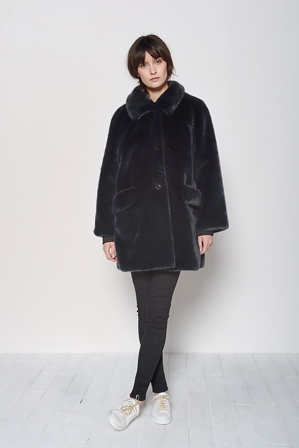 DES PETITS HAUTS LITZ NAVY COAT DES PETITS HAUTS LITZ NAVY COAT