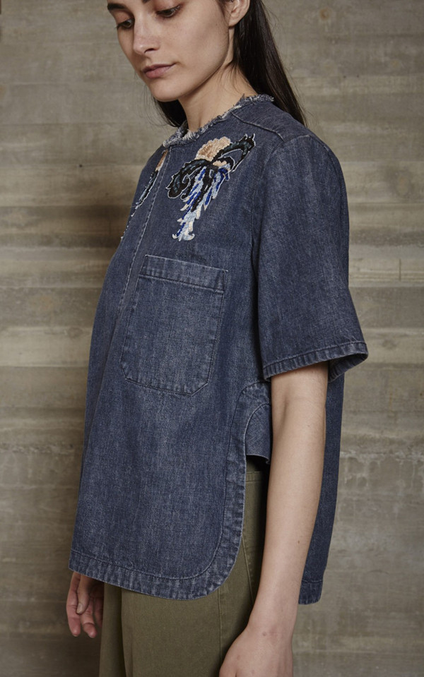 RACHEL COMEY PATCH BRANT TOP RACHEL COMEY PATCH BRANT TOP