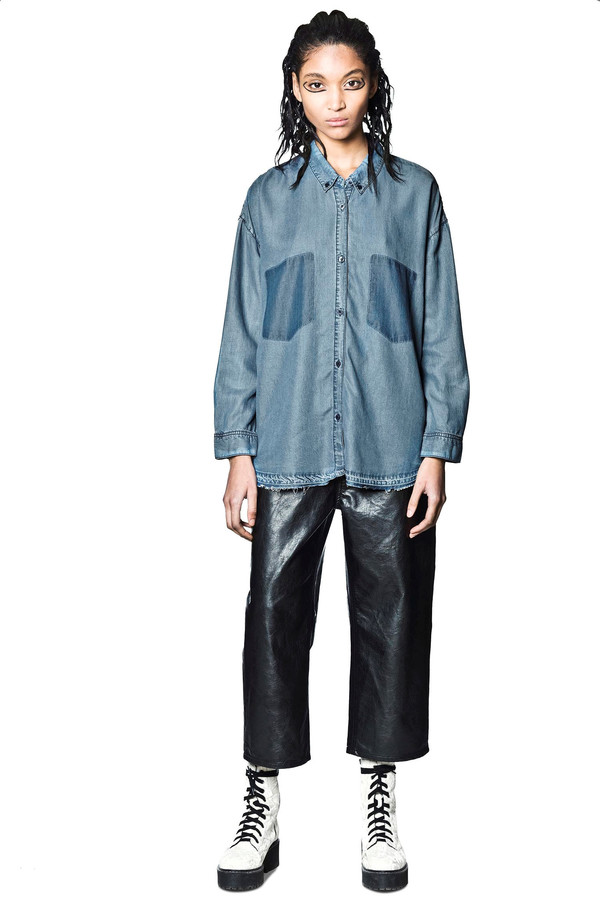 Cheap Monday Luv Blue Shirt Cheap Monday Luv Blue Shirt