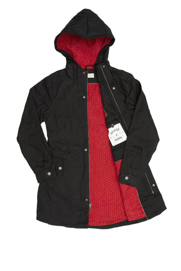Bridge & Burn Erie Waxed Cotton Black Bridge & Burn Erie Waxed Cotton Black