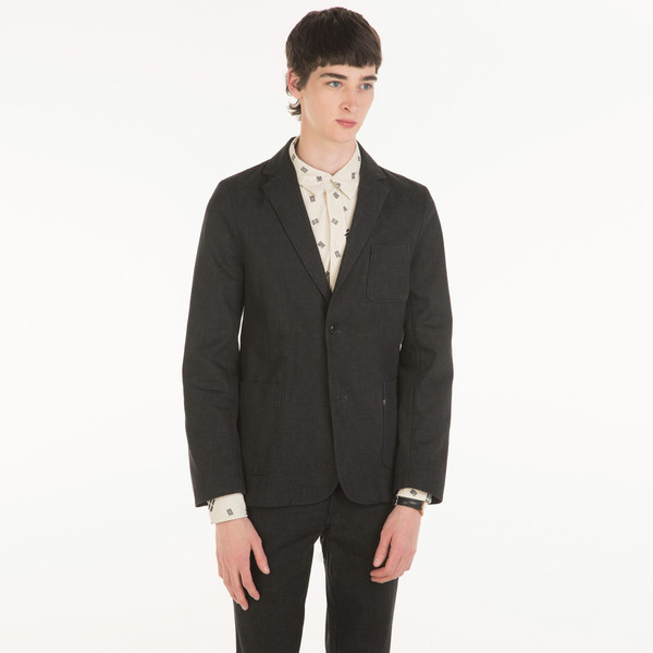 Men's Kitsune Colored Denim Blazer Men's Kitsune Colored Denim Blazer