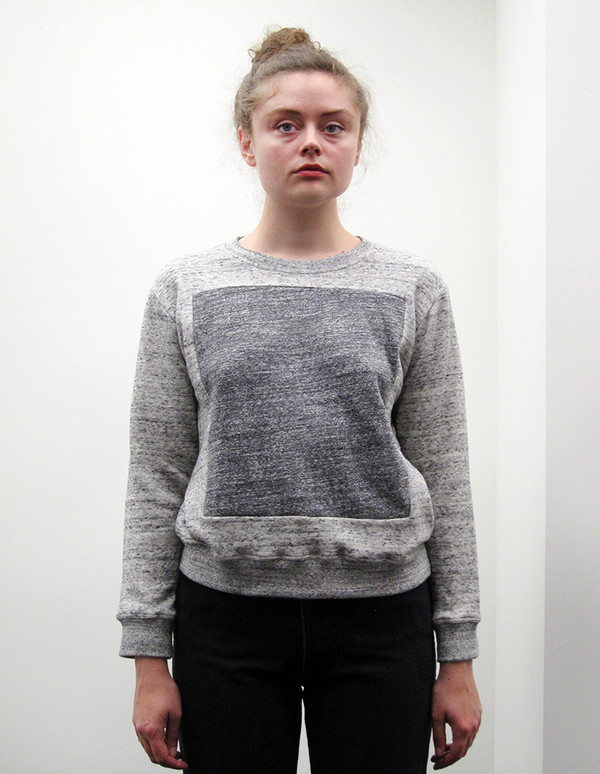 Correll Correll Grey Square Sweatshirt Correll Correll Grey Square Sweatshirt