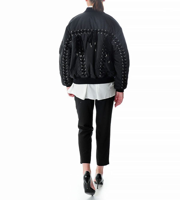 G.V.G.V. Lace Up Bomber Jacket G.V.G.V. Lace Up Bomber Jacket