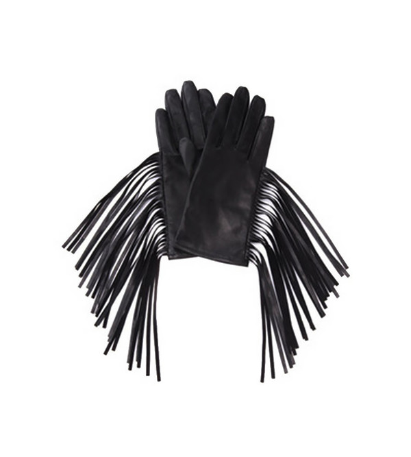 G.V.G.V. Leather Fringe Gloves G.V.G.V. Leather Fringe Gloves