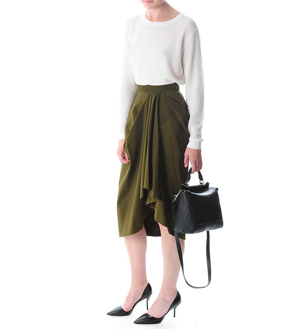 G.V.G.V. Poly Cady Draped Skirt G.V.G.V. Poly Cady Draped Skirt