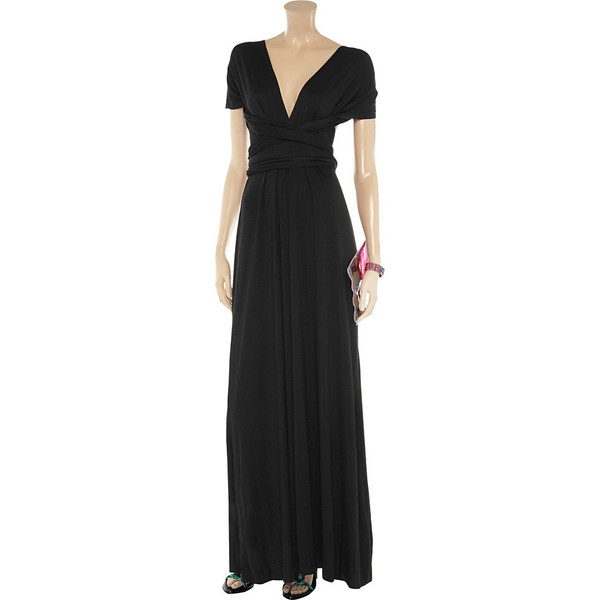 Black floor length infinity dress Black floor length infinity dress