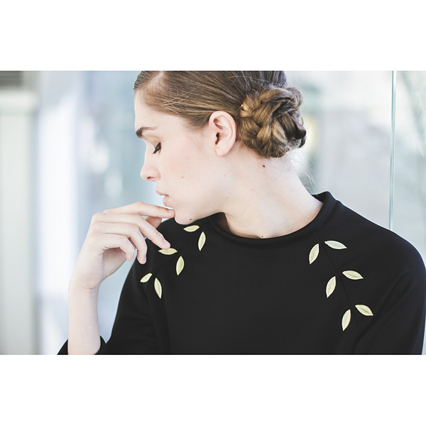 Livlov Black Leaf Sweatshirt Livlov Black Leaf Sweatshirt