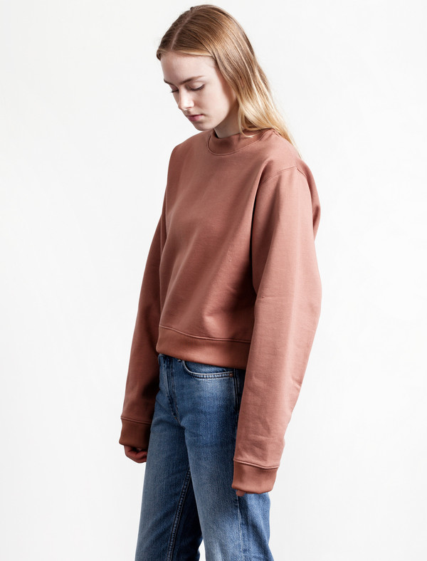 Acne Studios Bird Fleece Sweatshirt | Dusty Pink Acne Studios Bird Fleece Sweatshirt | Dusty Pink