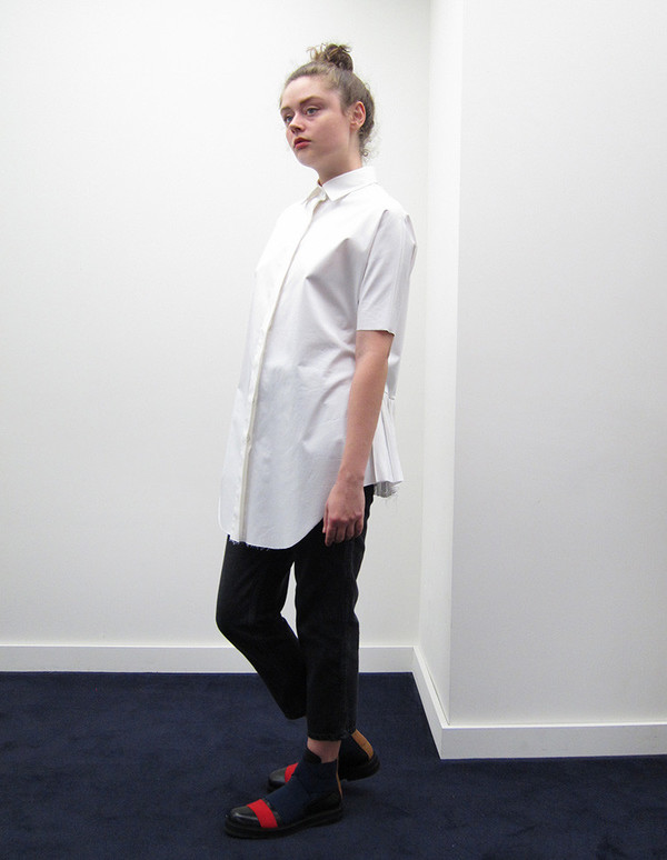 Alexa Stark Top w/Rear Pleats Alexa Stark Top w/Rear Pleats