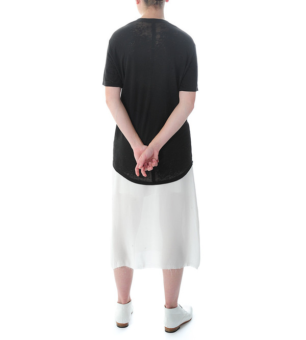 Raquel Allegra Black Crewneck T-Shirt Raquel Allegra Black Crewneck T-Shirt