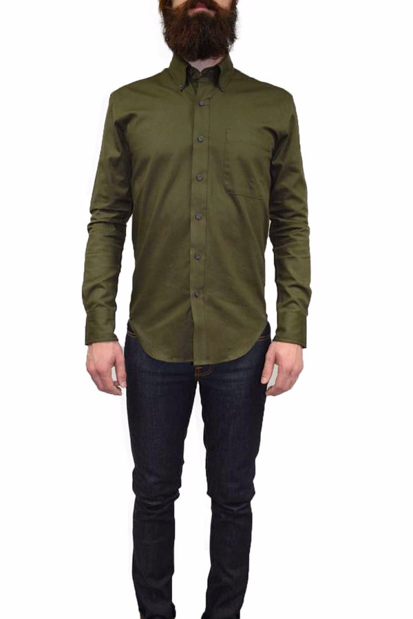 Men's United Stock Dry Goods OXFORD SHIRT I OLIVE Men's United Stock Dry Goods OXFORD SHIRT I OLIVE
