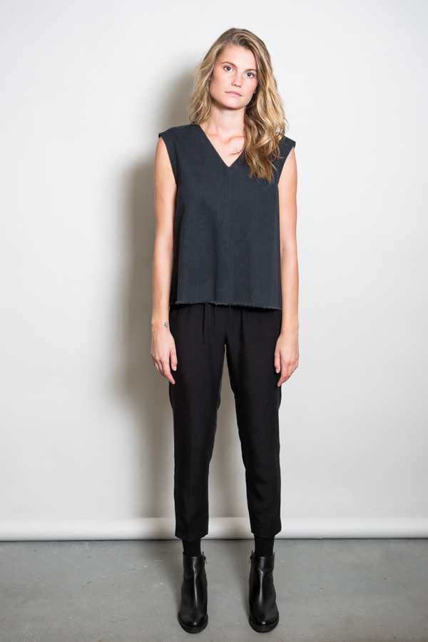MAD Raw Edge Denim Top MAD Raw Edge Denim Top