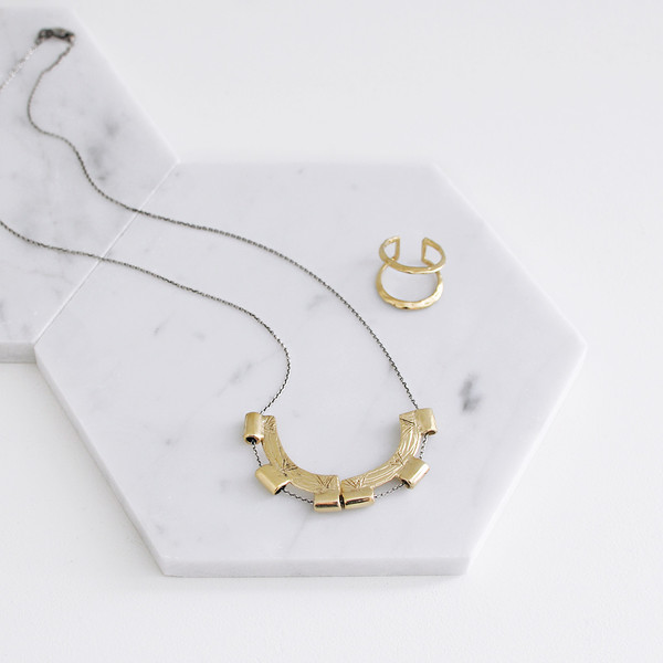 Odette New York SPLIT MERIDIAN NECKLACE Odette New York SPLIT MERIDIAN NECKLACE