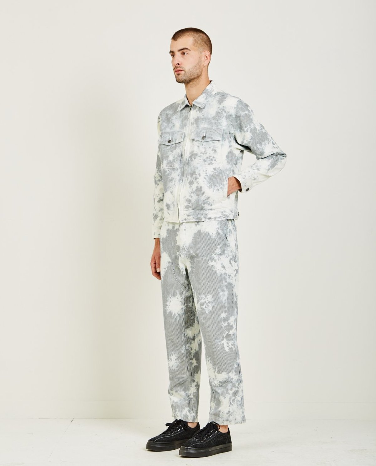 Stussy HICKORY STRIPE GARAGE JACKET 