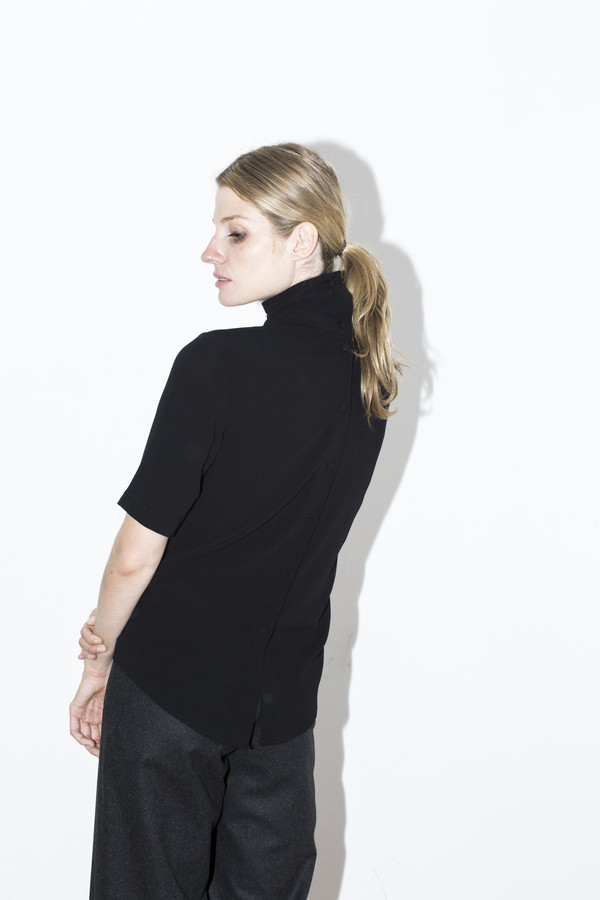 Assembly New York Black Reverse T Neck Assembly New York Black Reverse T Neck