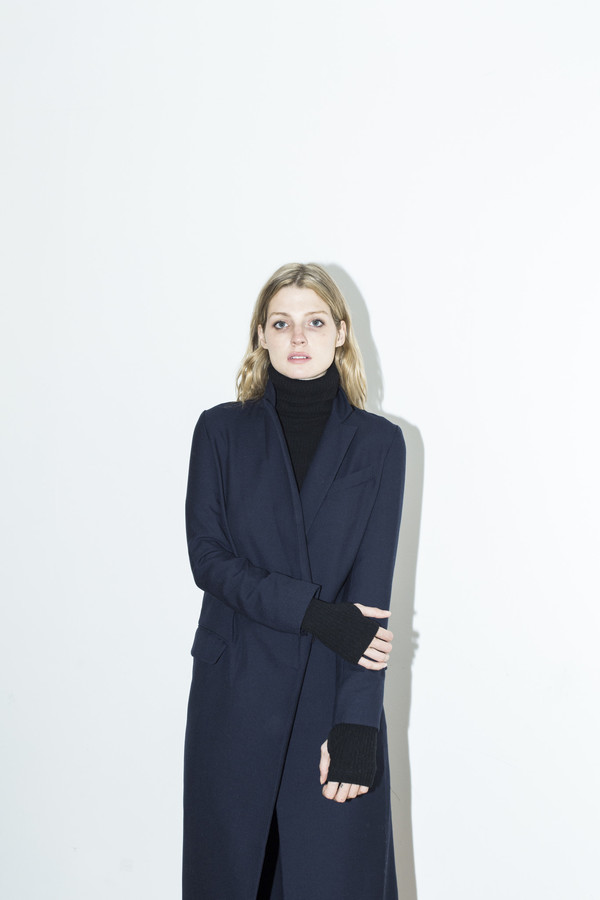 Assembly New York Navy Long Coat Assembly New York Navy Long Coat