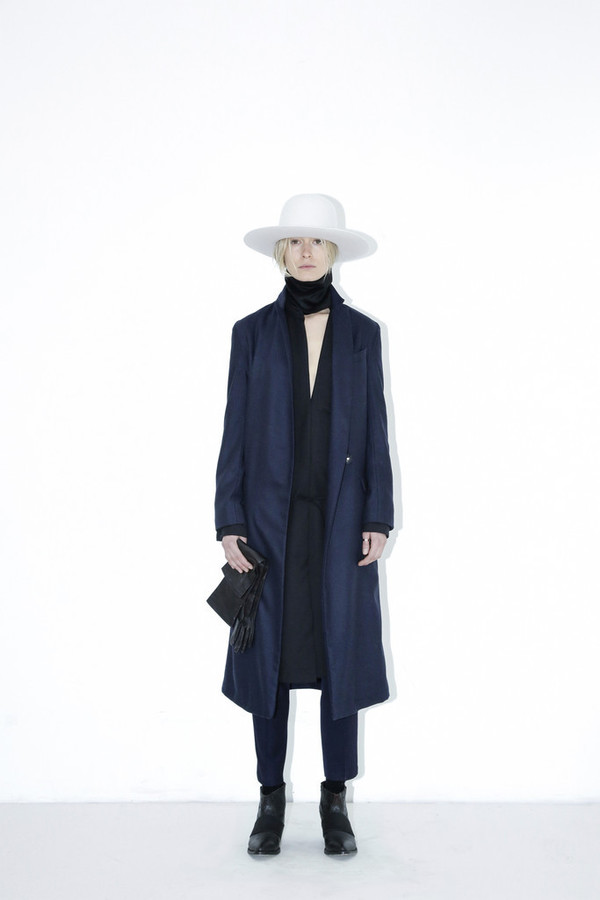 Assembly New York Navy Long Coat Assembly New York Navy Long Coat