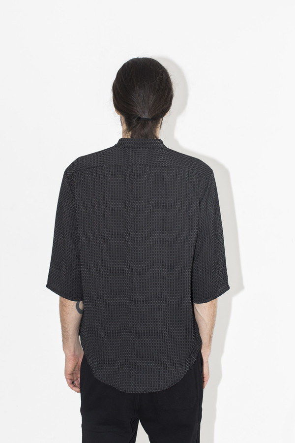 Men's Assembly New York Pattern No Collar Shirt Men's Assembly New York Pattern No Collar Shirt