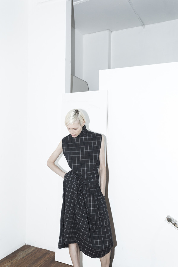 Assembly New York Plaid Pleat Dress Assembly New York Plaid Pleat Dress