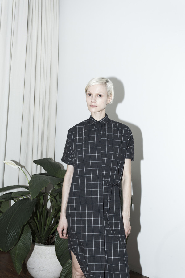 Assembly New York Plaid Twist Dress Assembly New York Plaid Twist Dress