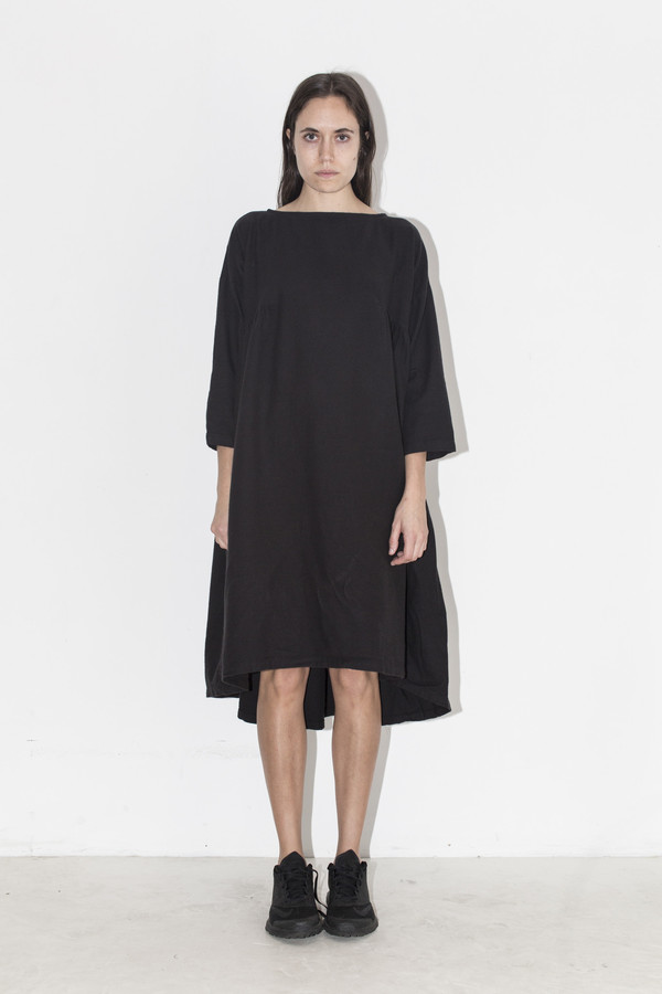 Black Crane Black Long Pleats Dress Black Crane Black Long Pleats Dress