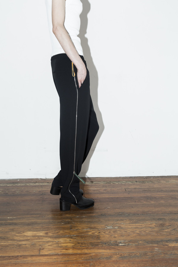 C.F. Goldman Black Zip Pant C.F. Goldman Black Zip Pant