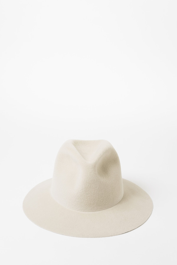 Clyde Alabaster Angora Pinch Hat Clyde Alabaster Angora Pinch Hat
