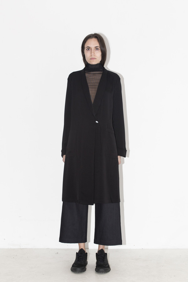 David Michael Black Woven Robe David Michael Black Woven Robe
