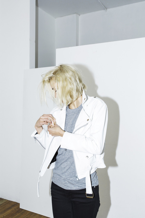 Markoo White Moto Jacket Markoo White Moto Jacket