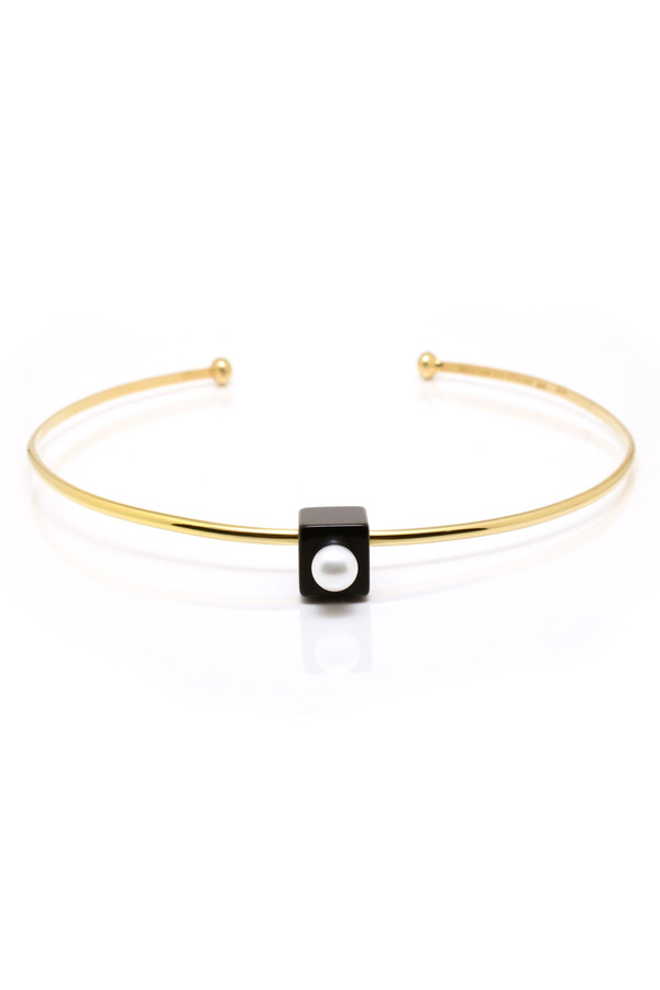 Nektar De Stagni Pearl & Onyx Choker Nektar De Stagni Pearl & Onyx Choker