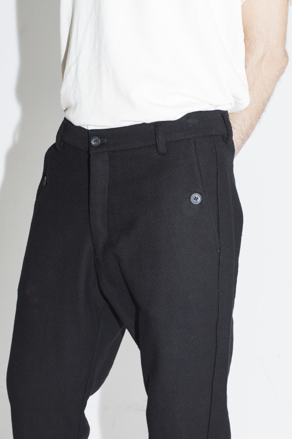 Men's Neuba Black Twill Trouser Men's Neuba Black Twill Trouser