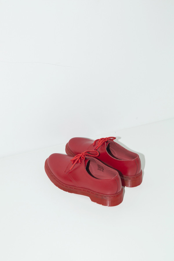 Unisex Dr. Martens Poppy Red 1461 Lace-up Oxford Unisex Dr. Martens Poppy Red 1461 Lace-up Oxford