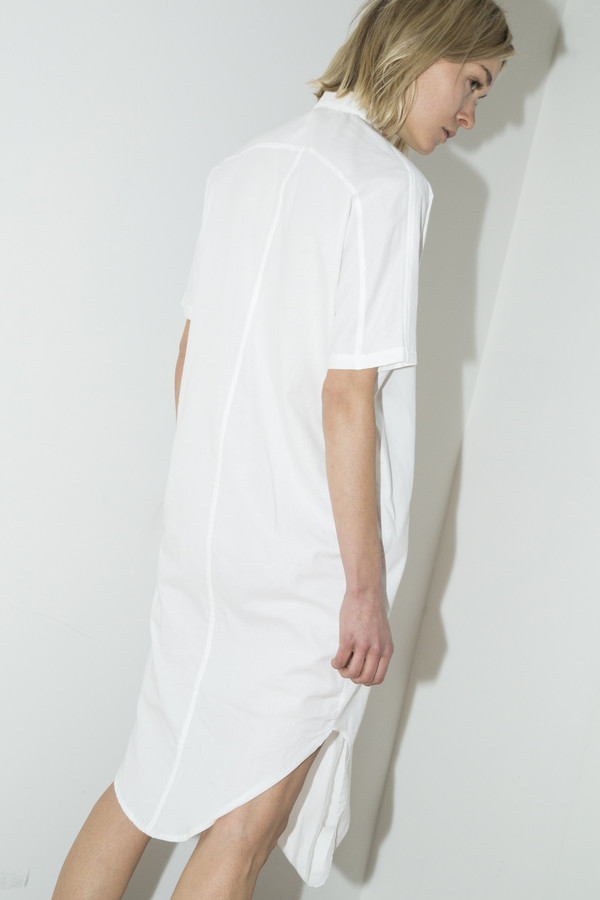 White Cotton Twist Dress White Cotton Twist Dress